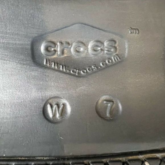 Womens Crocs Neria Pro II 2 Black Embellished Clog Mules Shoes Size 7 M GUC - Picture 6 of 6